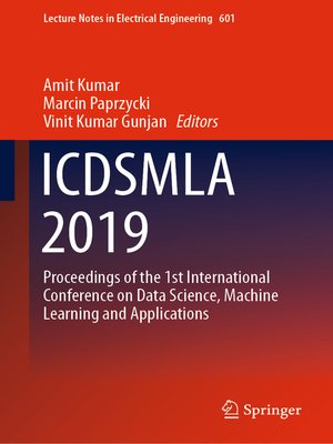 cover image of ICDSMLA 2019